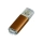 Флешка промо прямоугольной формы  c прозрачным колпачком, 32 Гб, коричневый