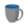 Кружка керамическая «Gracy» 450мл, серый/голубой