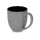 Кружка керамическая «Gracy» 450мл, серый/черный