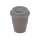 Стакан с силиконовой крышкой "Cafe", серый