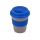 Стакан с силиконовой крышкой "Cafe", синий