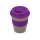 Стакан с силиконовой крышкой "Cafe", фиолетовый