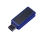 USB-флешка промо на 32 Гб прямоугольной формы, выдвижной механизм, синий
