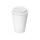 Пластиковый стакан Take away с двойными стенками и крышкой с силиконовым клапаном, 350 мл, белый