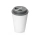 Пластиковый стакан Take away с двойными стенками и крышкой с силиконовым клапаном, 350 мл, белый/серый