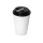 Пластиковый стакан Take away с двойными стенками и крышкой с силиконовым клапаном, 350 мл, белый/черный
