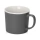 Матовая кружка Nancy 360 мл цветная снаружи, белая внутри, серый