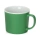 Матовая кружка Nancy 360 мл цветная снаружи, белая внутри, зеленый классический