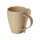 Пшеничная кружка Nina с ложкой, 300ml, бежевый