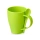 Пшеничная кружка Nina с ложкой, 300ml зеленое яблоко 375C
