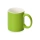 Матовая кружка Марко базовой формы, цветная снаружи, белая внутри, зеленое яблоко
