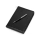 Бизнес-блокнот на молнии А5 «Fabrizio» с RFID защитой и ручкой, черный