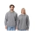 Толстовка с капюшоном оверсайз «Lisbon» унисекс, серый меланж