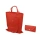 Складная сумка Plema из нетканого материала, красный