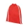 Рюкзак со шнурком Tenes из хлопка плотностью 140 г/м2, красный