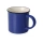 Кружка Countryside S с черным ободком, белая внутри, цветная снаружи, синий