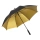 Зонт-трость 1159 Double face полуавтомат, черный/золотистый