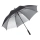 Зонт-трость 1159 Double face полуавтомат, черный/серебристый