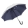 Зонт-трость 7119 Double silver, полуавтомат, серебристый/темно-синий