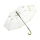 Зонт-трость 7112 Pure с прозрачным куполом, полуавтомат, прозрачный/лайм