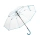 Зонт-трость 7112 Pure с прозрачным куполом, полуавтомат, прозрачный/бирюзовый
