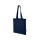 Эко-сумка Madras объемом 7 л из переработанного хлопка плотностью 140 г/м2, нэйви