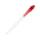 Шариковая ручка Thalaasa из океанического пластика, красный прозрачный/белый