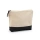 Косметичка DOEL из хлопка плотностью 280 г/м2, бежевый/черный