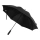 Зонт трость 23" Niel из переработанного ПЭТ-пластика, полуавтомат - Черный