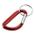 Timor брелок с карабином из переработанного алюминия, сертифицированного по стандарту RCS - Красный