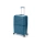 Чемодан TORBER Nevo, синий, полипропилен, 49 х 28 х 76 см, 95 л