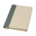 Liliana блокнот формата А5 в твердой обложке из пластика из сахарного тростника - Зеленый яркий