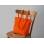 Сумка Clip из хлопка 340 г/м2 с застежкой из экокожи, оранжевый