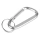 Брелок-карабин из переработанного алюминия "Alumina", серебристый
