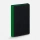 Ежедневник Nice Twice, недатированный, черный с ярко-зеленым