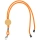 Шнурок для бейджа Tube Wood, оранжевый