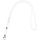 Шнурок для бейджа Tube Metal, белый