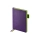 Ежедневник А5 датированный "Boston" 2026, фиолетовый с салатовым обрезом