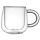 Кружка с двойными стенками с широкой ручкой "Fog", прозрачный