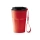 Термокружка KEURY из нержавеющей стали с двойными стенками и ручкой с керамической слоем, красный