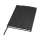 Блокнот Alejandra формата А5 с твердой обложкой из переработанной кожи - сплошной черный