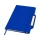 Nexus блокнот формата А5 в твердой обложке с ручкой и карандашом - Ярко-синий