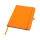 Teak блокнот А5 из переработан. материала в твердой обложке с линован. страницами - Оранжевый