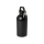 Одностенная бутылка для воды с карабином Oregon, изготовленная из нержавеющей стали, сертифицированной по стандарту RCS, объемом 400 мл - сплошной черный