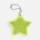 Пешеходный светоотражатель с цепочкой «Звезда», желтый неон