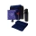 Подарочный набор с варежками, шарфом и термосом, темно-синий
