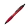 Nash шариковая ручка из переработанного пластика с черной отделкой (черные чернила) - Красный