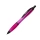 Nash шариковая ручка из переработанного пластика с черной отделкой (черные чернила) -Фуксия