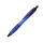 Nash шариковая ручка из переработанного пластика с черной отделкой (черные чернила) - Королевский синий