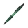 Nash шариковая ручка из переработанного пластика с черной отделкой (черные чернила) - Зеленый